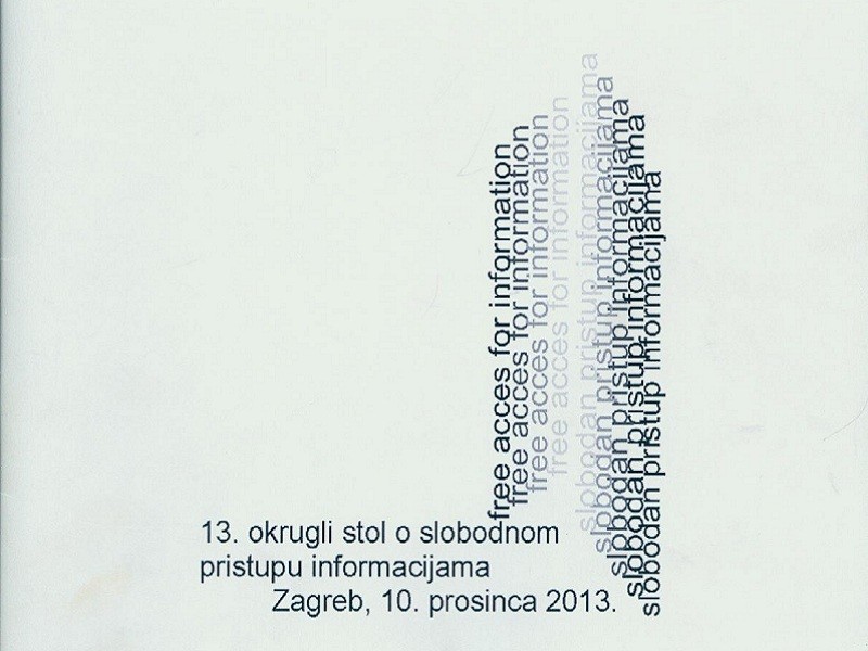 13. okrugli stol o slobodnom pristupu informacijama: Fokus na promjenama u lancu proizvodnje i distribucije knjige 