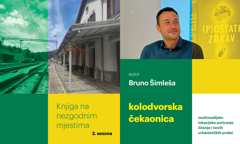 Knjiga na nezgodnim mjestima: Bruno Šimleša u čekaonici delničkog željezničkog kolodvora